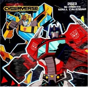 Transformer‎ Cyberverse - 16 Month 2023 Wall Calendar - New